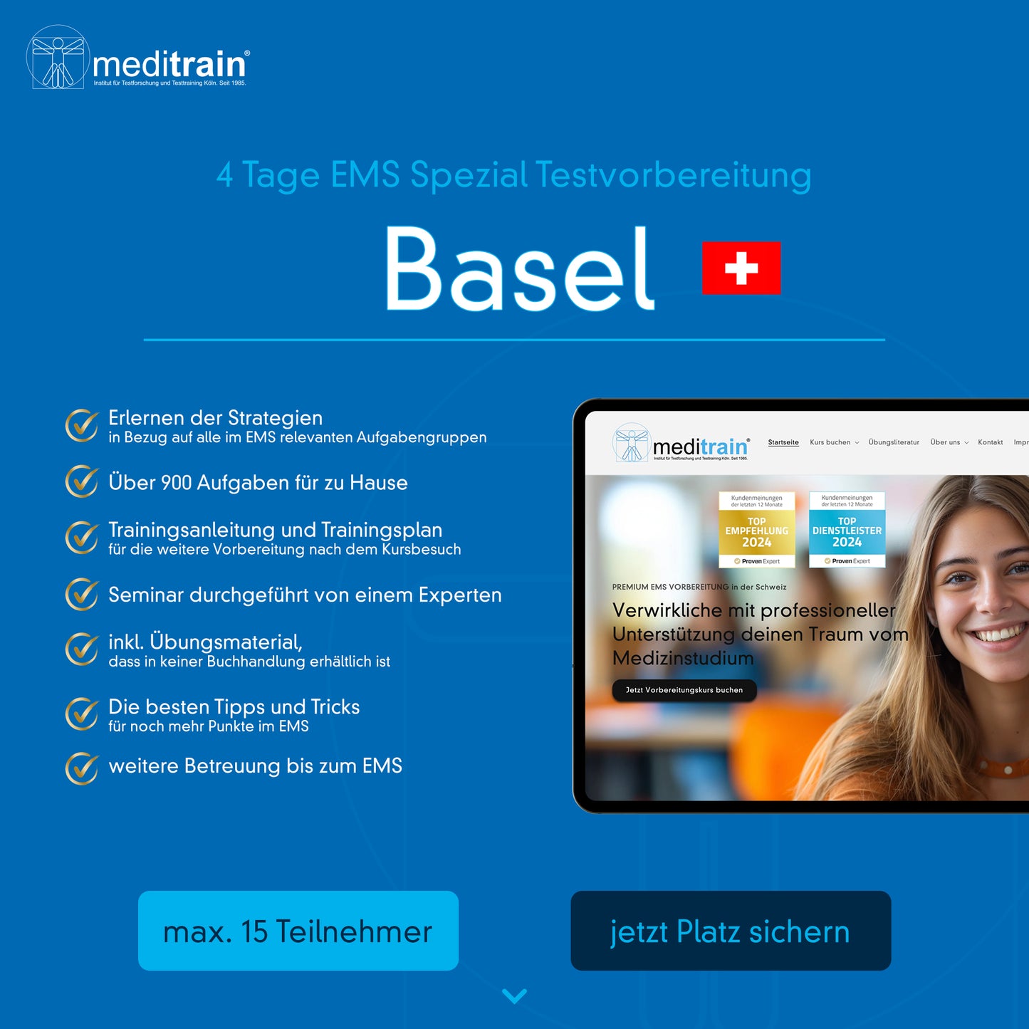 4 Tage Spezial Training für den EMS (Numerus Clausus) | Basel 24.-27.03.2025